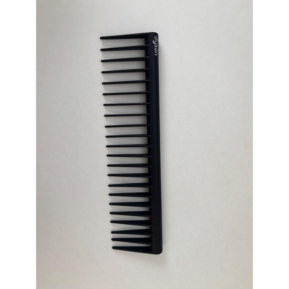 Dyson Detangling Comb Black Nickel Wide Tooth Hair Styling Tool